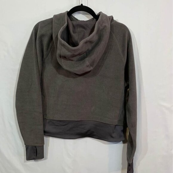 𝅺WOMAN’S ultra plush pullover coat. Lots of stretch. NWT. Size M. Charcoal gray. - Picture 8 of 10